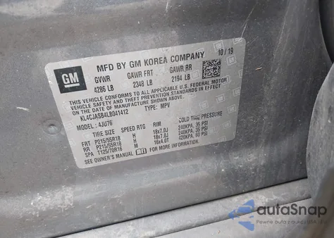 2020 Buick Encore Fwd Preferred from USA, damaged, VIN KL4CJASB4LB041412